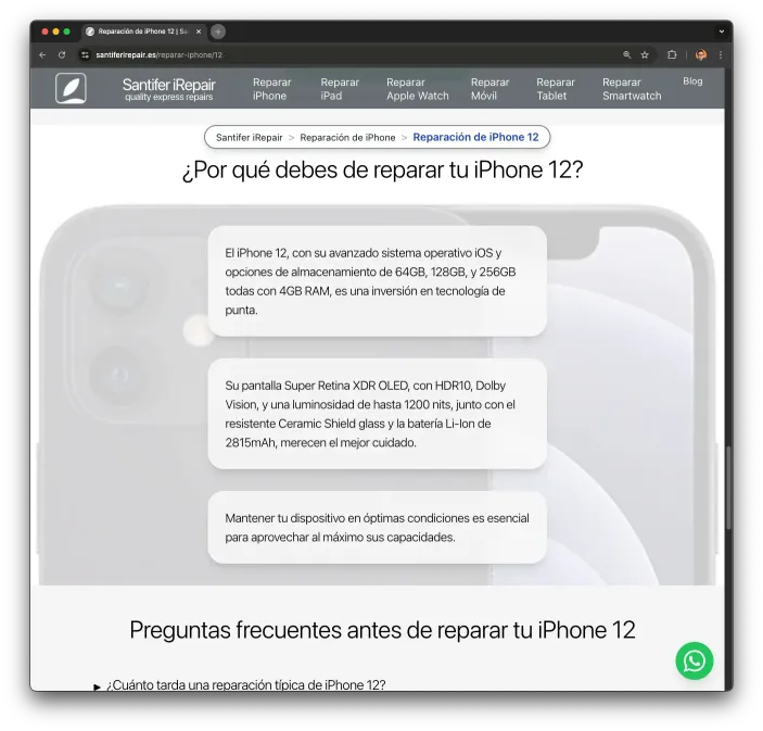 Dynamiczny copy iPhone 12: realne parametry sprzętu generują unikalny tekst per model